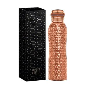 <b>Black</b> Engraved Design for Sustainable Living Copper <b>Water</b> <b>Bottle</b> Health Benefited Copperware Articles Available for Wedding - Product Image 2