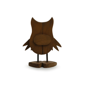 Mesa decorativa con forma de búho de madera moderna de latón AK para decoración de mesa/decoración del hogar - Product Image 5