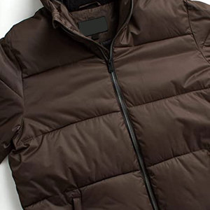 Vestes d'hiver sur mesure, col montant, design à capuche, séchage rapide, respirantes, imperméables, tissu en toile 100% polyester, pour hommes - Product Image 3