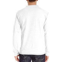 T-shirt à manches longues pour homme, 100% coton, imprimé sur mesure, col rond, coupe ample, décontracté, haute qualité