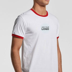 Logotipo personalizado de los hombres para el siguiente nivel Ringer Camisetas Algodón Poliéster Mezcla Venta al por mayor Pedidos al por mayor Logotipo personalizable - Product Image 1