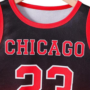 Maillot de basket-ball adulte à la mode #23 respirant grande taille dégradé imprimé uniforme T-Shirt pour unisexe - Product Image 3