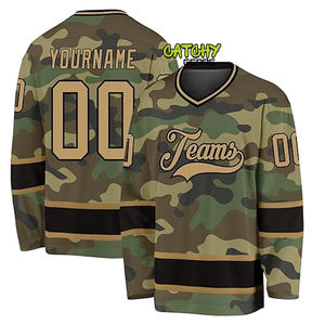 2024 personalizado nuevo diseño Jersey de Hockey sobre hielo Transferencia de Calor impresa 100% poliéster uniforme transpirable de secado rápido - Product Image 4