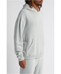 Sudadera con Capucha de Forro Polar de Poliéster/Algodón para Hombre, Informal de Invierno, Sólida, Personalizable con Estampado, Hombro Alto, Logotipo Personalizado de Alta Calidad - Product Image 5