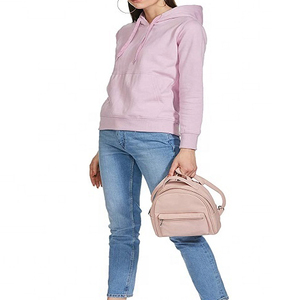 Sudaderas Casuales de Moda para Mujer, de Manga Larga, con Capucha, Forradas, Ecológicas, de Felpa, Color Sólido, Novedad al por Mayor, Invierno 100% - Product Image 6