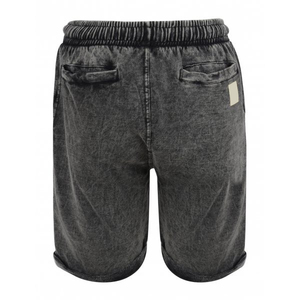 Short de survêtement personnalisé solide 100% coton Cordon de serrage confortable et délavé à l'acide vintage lourd avec ceinture élastique Cargo à ourlet brut - Product Image 5