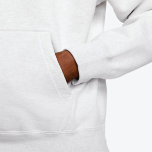 Pull à capuche surdimensionné 100% coton de qualité luxueuse pour hommes impression bouffante motif solide hiver Streetwear col à capuche - Product Image 5