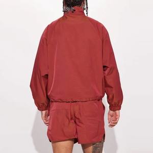 Custom <b>Men's</b> Winter Two-Piece Windbreaker Tracksuit-Hooded Jacket <b>Shorts</b> Set <b>Zip</b>-Up Breathable Windproof Plus Size Sublimation - Product Image 6
