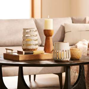 Nouvel arrivage Bougeoirs à pilier en bois vintage, ensemble de supports, bois de manguier fabriqué à la main, meilleur prix pour 2 pièces, bouteille en verre incluse - Product Image 3