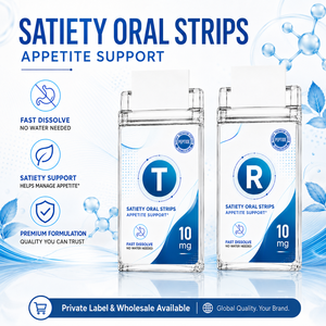 Satiety Oral Strips Appetite Support 10 Mg Fast Dissolve No Water Needed Adult Use Peptide Formula - Product Image 4