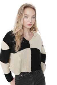 Suéter de Punto para Mujer, Estilo Informal, para Otoño, Primavera e Invierno, de Manga Larga, Cuello Redondo - Product Image 4