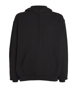 Unisex <b>Plain</b> <b>Black</b> Pullover <b>Hoodie</b> Fleece Sweatshirt Casual Streetwear Winter Warm Long Sleeve with Pocket - Product Image 1