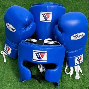 ชุดอุปกรณ์ชกมวยแบบมืออาชีพ ราคาโรงงาน ผลิตตามสั่ง  ประกอบด้วยนวมซ้อม  สนับศีรษะ  สนับขา  หนังวัวแท้  ผูกเชือก  ระบายอากาศได้ดี  ทนทาน - Product Image 5