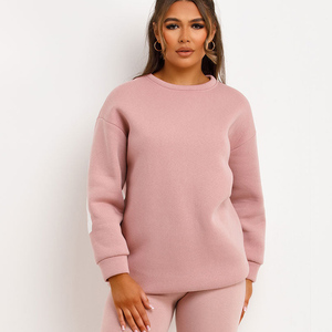 Sudadera de gran tamaño con eslogan de Chicago para mujer rosa con logotipo personalizado al por mayor, sudadera para mujer, sudaderas con capucha para gimnasio y entrenamiento para mujer - Product Image 1