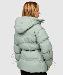 Chaqueta de Plumón para Mujer al por Mayor, Personalizada, OEM, con Capucha Ajustable, Acolchada, Tipo Burbuja, para Invierno - Product Image 2