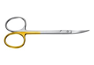 NAVEL SURGICAL INSTRUMENTS NSI-JD-302 Tijeras de Laboratorio para Disección de Tejidos Dentales de 11.5 cm, Acero Inoxidable, Curvas TC Manuales, Certificación CE - Product Image 4