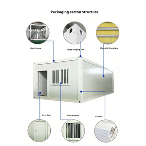 บ้านคอนเทนเนอร์แบบพับได้ ขยายได้ หลังคาแบน ดีไซน์ทันสมัย สำหรับอยู่อาศัยชั่วคราว - Product Image 6