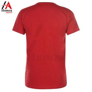 T-shirt bleu et rouge décontracté de haute qualité avec poche Tissu en coton confortable Design élégant Vêtements d'été T-shirts pour hommes - Product Image 5