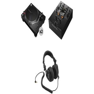 El Mejor Kit de DJ con Tocadiscos PLX-500-K, 2 Tocadiscos, Mezclador y Auriculares - Product Image 1