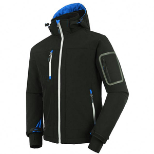 Reflective Safety <b>Softshell</b> <b>Jacket</b> Men <b>High</b> <b>Visibility</b> Workwear Custom Logo Printing Waterproof OEM - Product Image 1