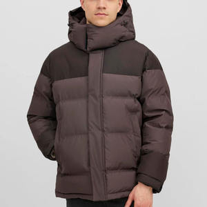 Chaqueta Acolchada de Invierno para Hombre, Tejido Sólido, Servicio OEM, con Capucha, Ajustada, Personalizable - Product Image 2