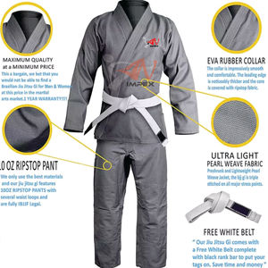Uniforme d'arts martiaux de haute qualité uniforme de Jiu Jitsu personnalisé uniforme de Judo professionnel logo personnalisé et tissu 100% coton - Product Image 2