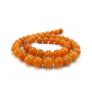 Perles de pierre, perles d'aventurine rouge, brin de perles, bijoux en pierre, pierre précieuse lisse, collier de guérison, cristal naturel, grossiste - Product Image 2