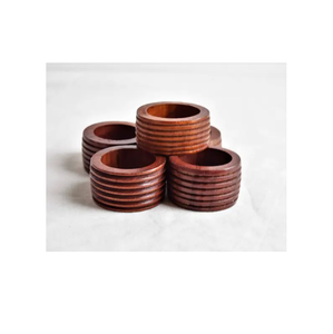 Soporte de anillo de servilleta de madera de diseño elegante de alta calidad para restaurantes y uso de mesa de boda anillo de servilleta elegante - Product Image 4