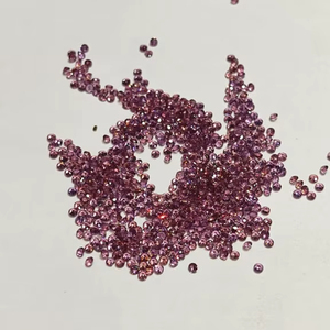 Piedras preciosas naturales rodolita facetadas sueltas de corte brillante redondo de 1,50mm de color rosa - Product Image 5