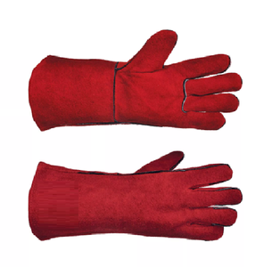 High quality Leather Welding Gloves for Hot <b>Environments</b> Welding Gloves Leather Large Made with Kevlar Welding Gloves - Product Image 2
