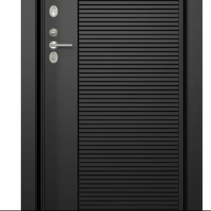 Puerta interior de chapa de ingeniería duradera Puerta de panel de chapa de madera insonorizada para hoteles - Product Image 1