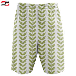 Pantalones cortos de playa impermeables con logotipo de impresión personalizada, pantalones cortos de playa en blanco, bañadores lisos, pantalones cortos de baño para hombre con cordón - Product Image 2