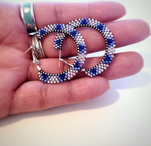 Beaded Hoop <b>Earrings</b> - Product Image 1