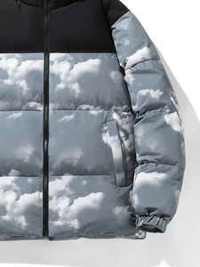 Chaqueta acolchada de burbujas con revestimiento suelto formal de invierno unisex con cierre de cremallera impermeable a prueba de viento Servicio OEM - Product Image 5