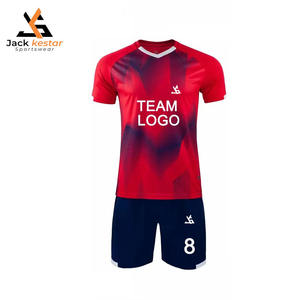 Maillots de football personnalisés par sublimation, haute qualité, dernier design, couture durable, extensible, séchage rapide, antibactérien, unisexe adulte - Product Image 1