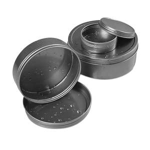 <b>Rust</b>-Resistant Screw Lid Tinplate Cans Seamless Cylinder Design for Tea Cookie Lipstick Storage Offset Printing Tinplate Feature - Product Image 1
