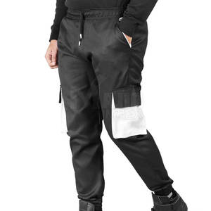 Pantalones apilados de gran tamaño con bolsillos Cargo para hombre, ropa de calle con logotipo personalizado, pantalones apilados de Color sólido, muestra gratis - Product Image 2