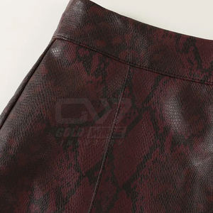 Pakistan fait femmes jupes en cuir dernier Style femmes jupes en cuir 2025 nouveauté femmes jupes en cuir - Product Image 5