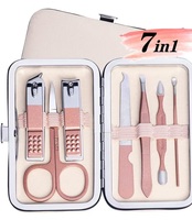 Kit de soin des ongles 3 en 1, coupe-ongles en acier inoxydable, outils pour cuticules, étui portable, manucure, pédicure, usage adulte, style classique, personnalisé
