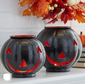 Portavelas Metálico de Halloween con Diseño de Rostro en Color Negro para Decoración del Hogar en Halloween - Product Image 6