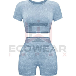 Vêtements de sport de gymnastique personnalisés pour femmes Ensemble de yoga et de remise en forme Ensemble de 5 pièces Vêtements de gymnastique sans couture Ensembles de vêtements pour femmes - Product Image 5