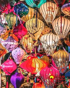 Linterna de seda de diseño único, linterna de seda de diseño único decorativa tradicional de Vietnam, perfecta para restaurantes y suministros de exportación - Product Image 3