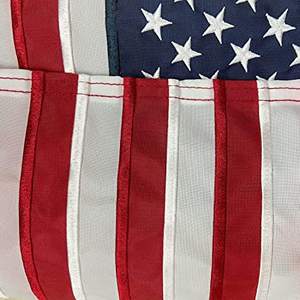 USA TOP FLAGSINC Lot de 2 drapeaux de jardin américains 12 x 18 - Petits drapeaux patriotiques avec étoiles brodées pour la cour - Product Image 3