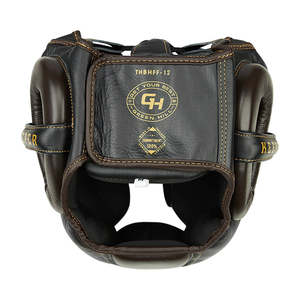 <b>Black</b>/Brown Boxing Helmet Keeper Essential Gear and Protection for <b>Boxers</b> - Product Image 3