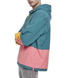 Chaqueta cortavientos Vintage de nailon personalizado transpirable, multicolor, impermeable, Hip Hop, de talla grande, chándal, chaqueta cortavientos - Product Image 6