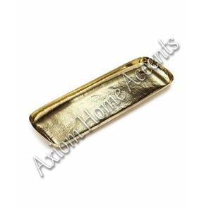 Elegant Brass <b>Tray</b> With Smooth Finishing Perfect for Christmas <b>Dinner</b> Table Setting by Axiom Home Accents - Product Image 1