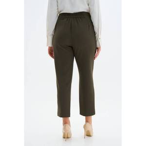 Pantalones Casuales de Cintura Alta para Mujer con Cintura Elástica - Product Image 4