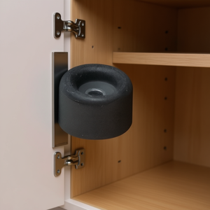 Pack of 50 <b>Grey</b> Rubber Door Buffer 30 mm Height 26 mm for <b>Cabinet</b> Organizers Dowel Mounting - Product Image 3