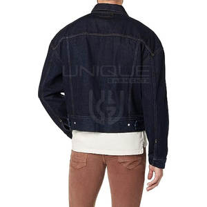 Chaqueta vaquera para hombre de Material de alta calidad, chaqueta vaquera para hombre superventas para adulto, chaqueta vaquera de invierno para hombre de tamaño personalizado - Product Image 4