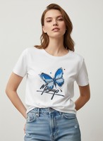 LYG OEM ODM 2026 Nouveaux modèles Nouveaux motifs imprimés T-shirts pour femmes avec strass T-shirts d'été pour femmes Ropa De Mujer